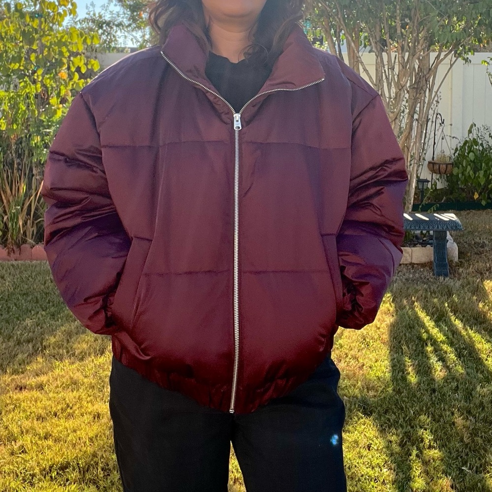 A & F Abercrombie and Fitch Puffer Jacket Large